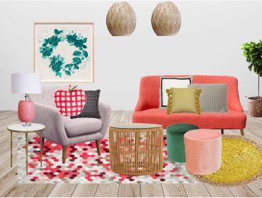 Modern living room ideas - fruit salad style board