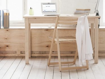 Office interior design - cerused timber furniture