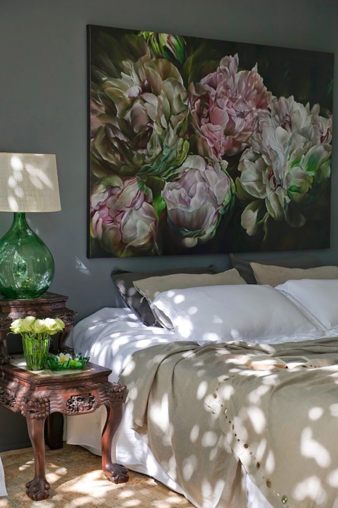 flowers artwork bedroom boudoir