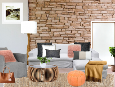 Home interior styles - muted living space board
