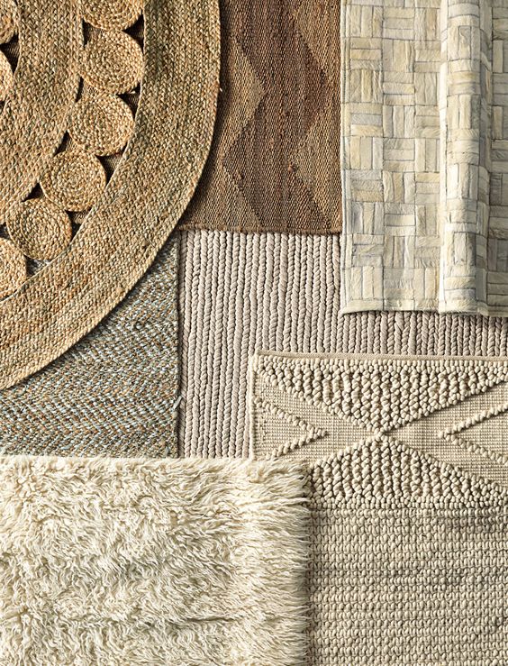 layered rugs natural