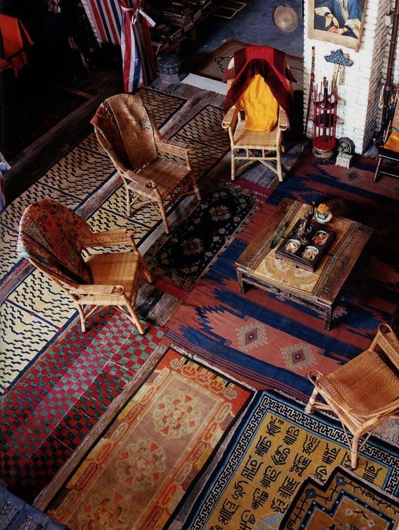 layered rugs