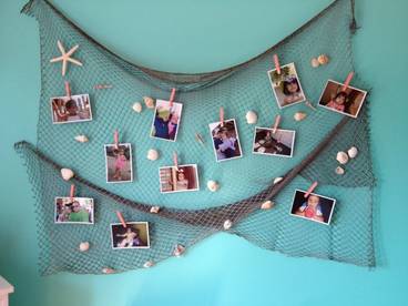 fish nets hang pictures