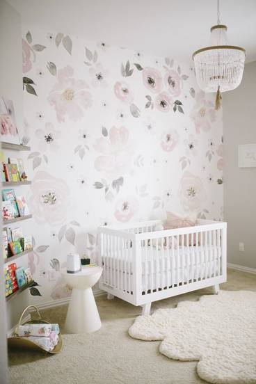 girl nursery floral wall decor