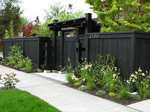 home renovation ideas black fence