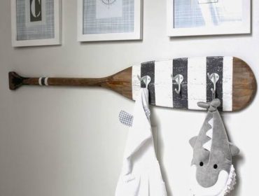coastal oar wall hanging