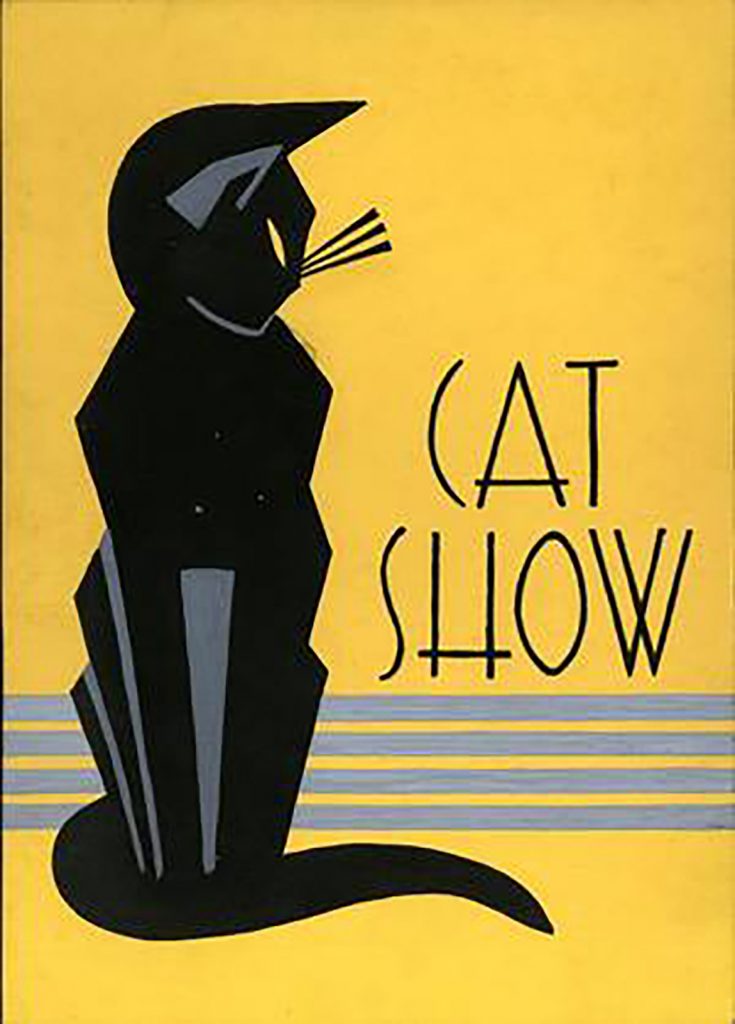 art deco cat show