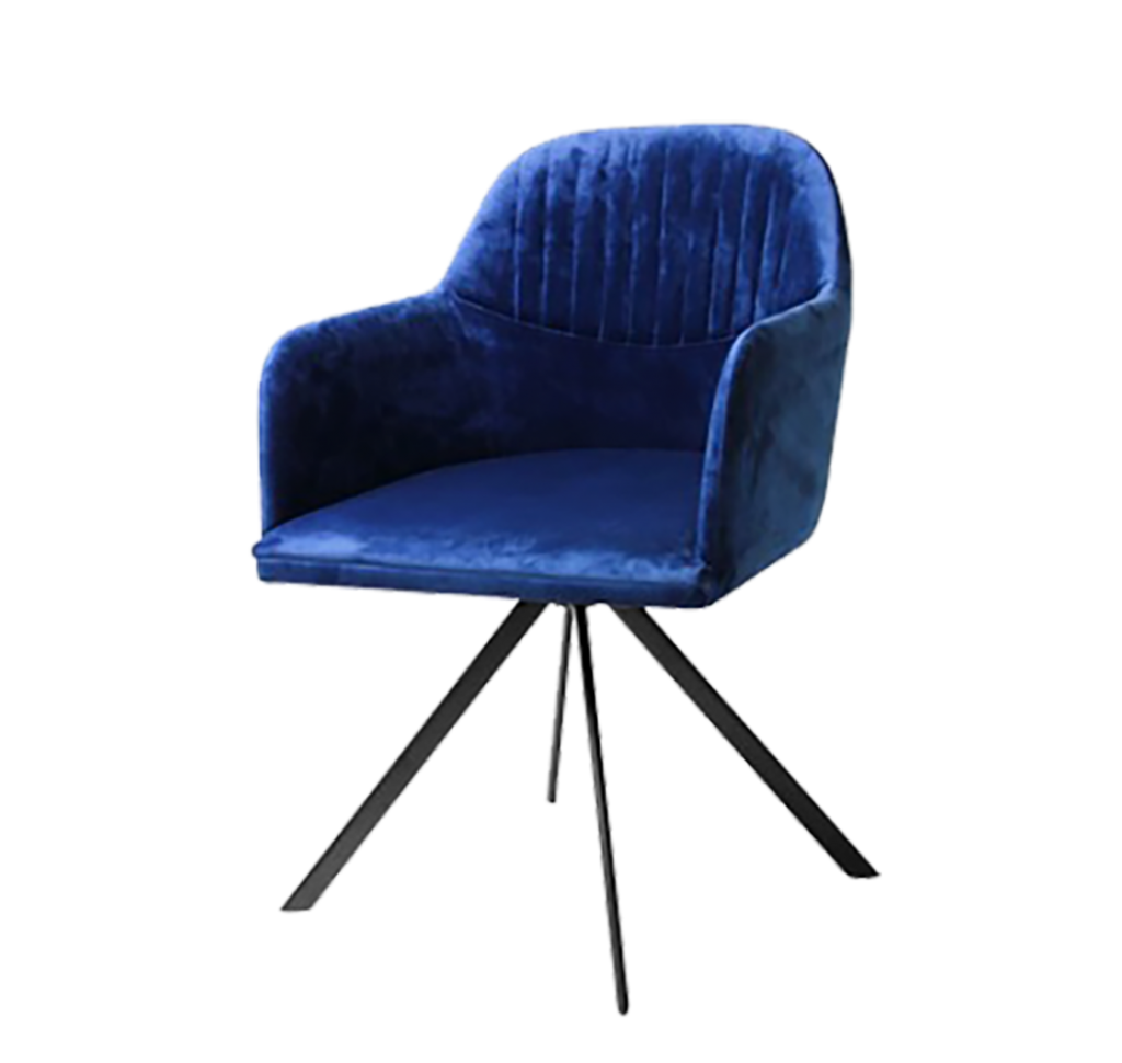 art deco blue chair