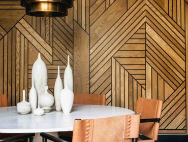 art deco geo wall