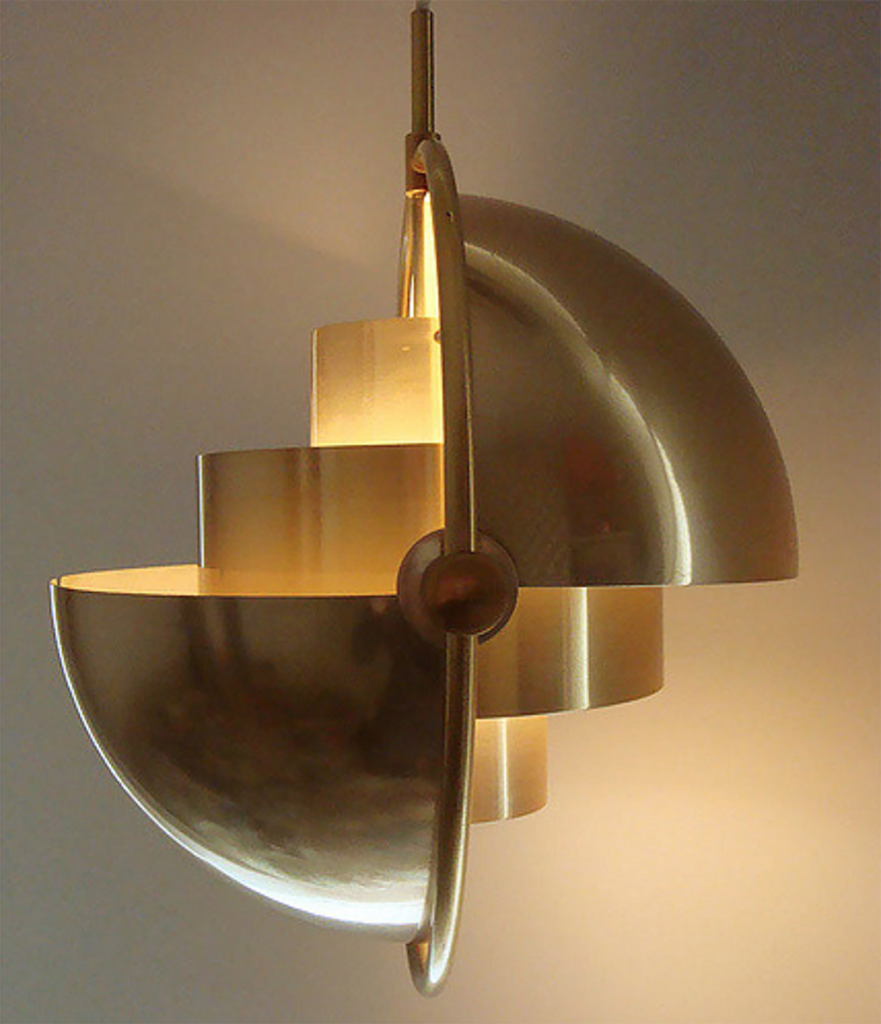 art deco gold light