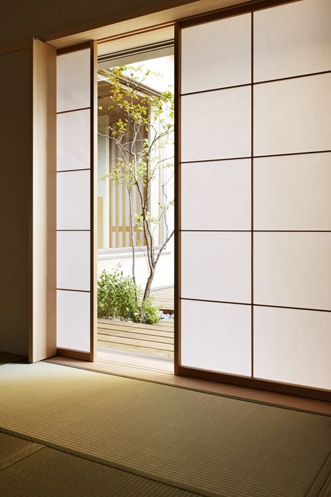 japandi tatami floors and screens