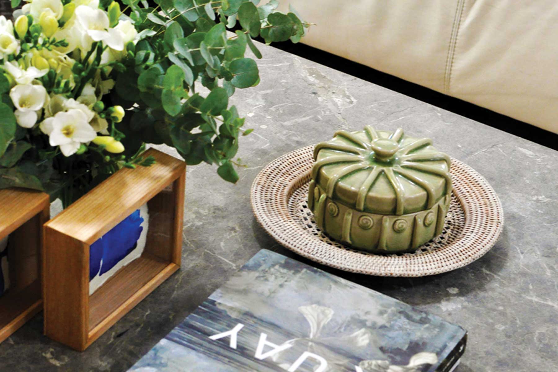 Amandas scandi living room - after - coffee table birdseye 2