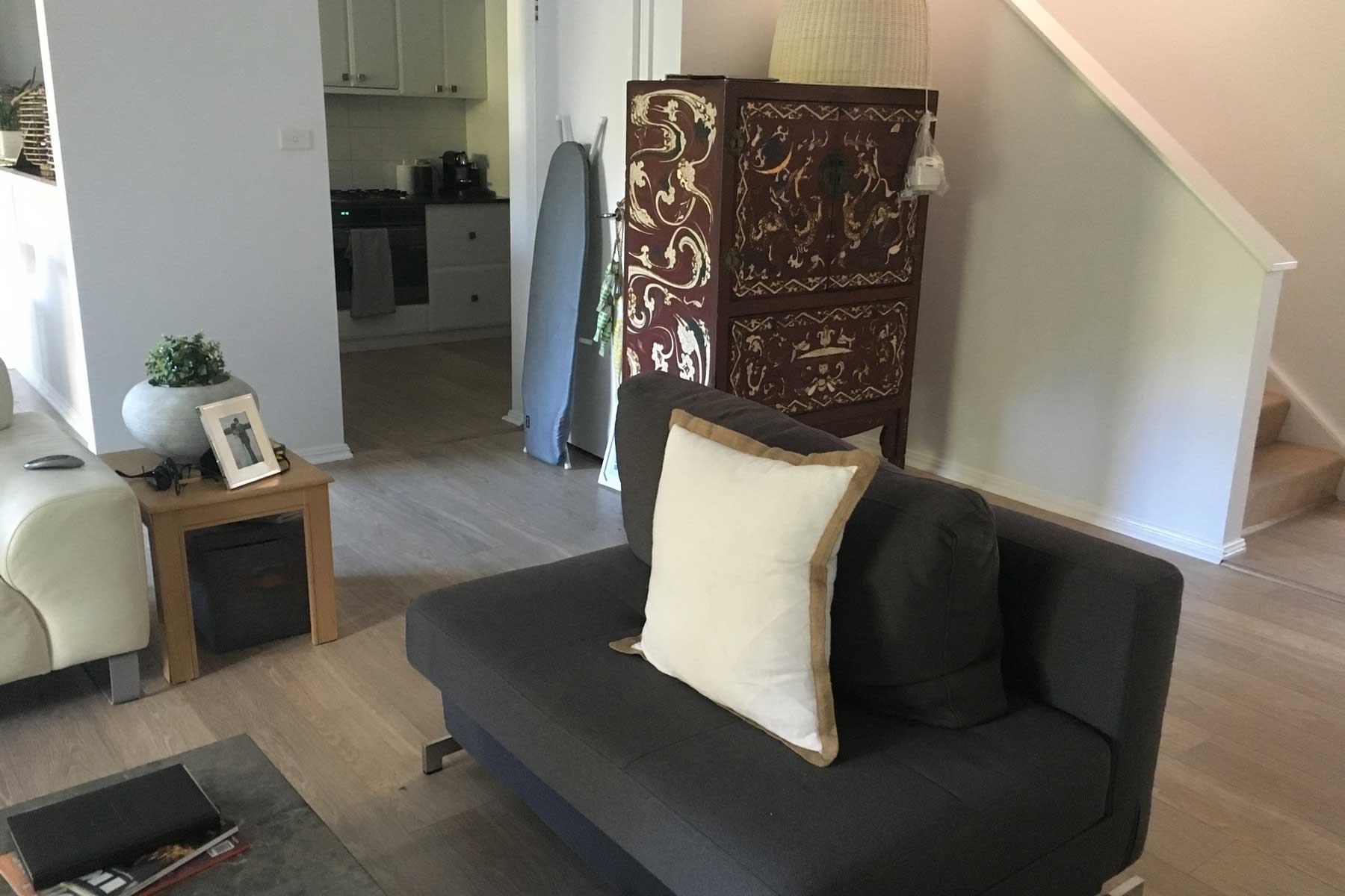 Amandas scandi living room - before - kitchen