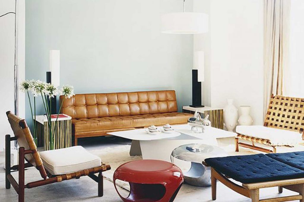Italian furnishings Mediterranean living room