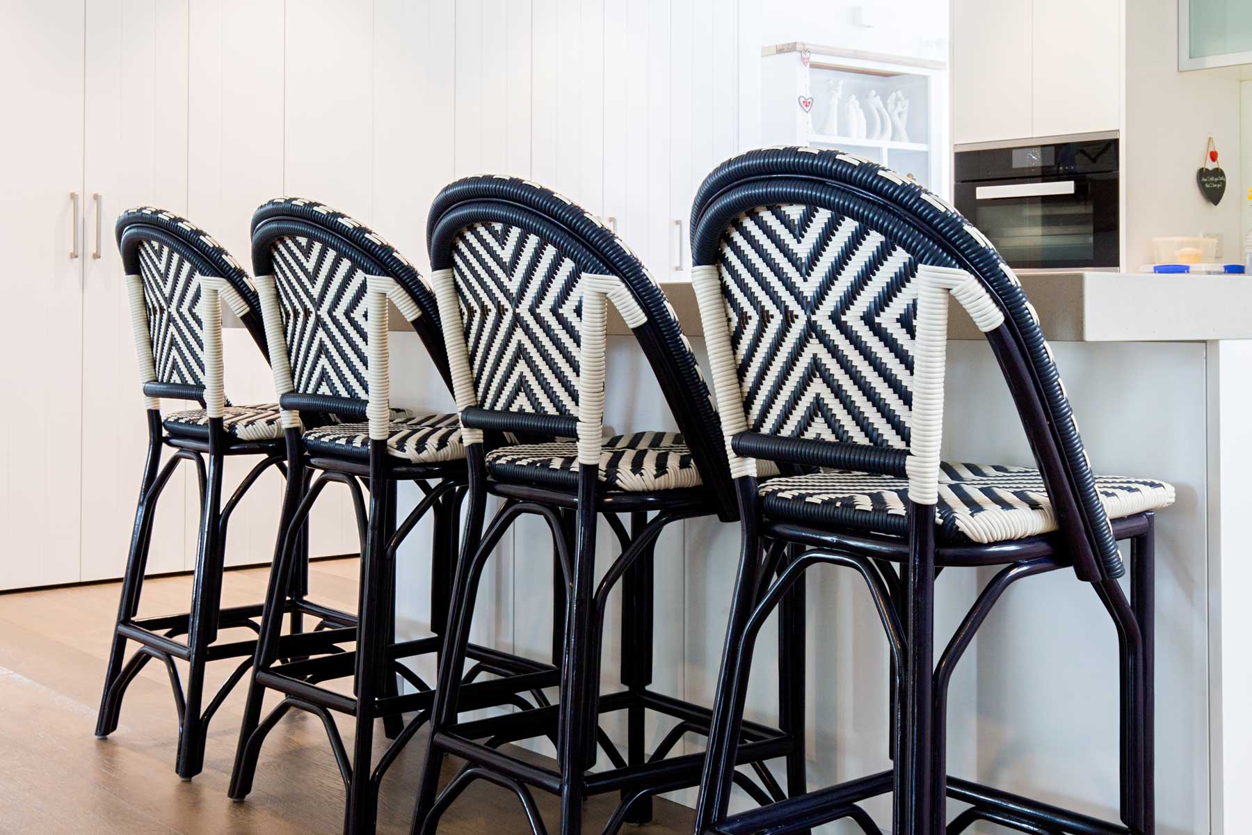 James luxury family beach house - after - bar stools