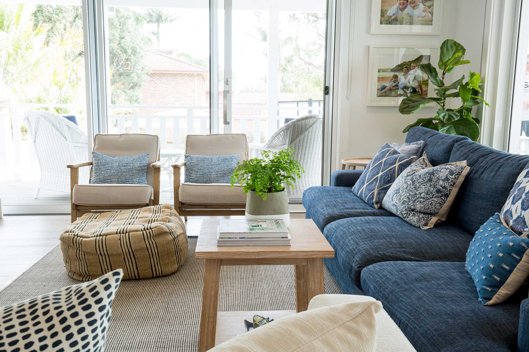 James luxury family beach house - after - living
