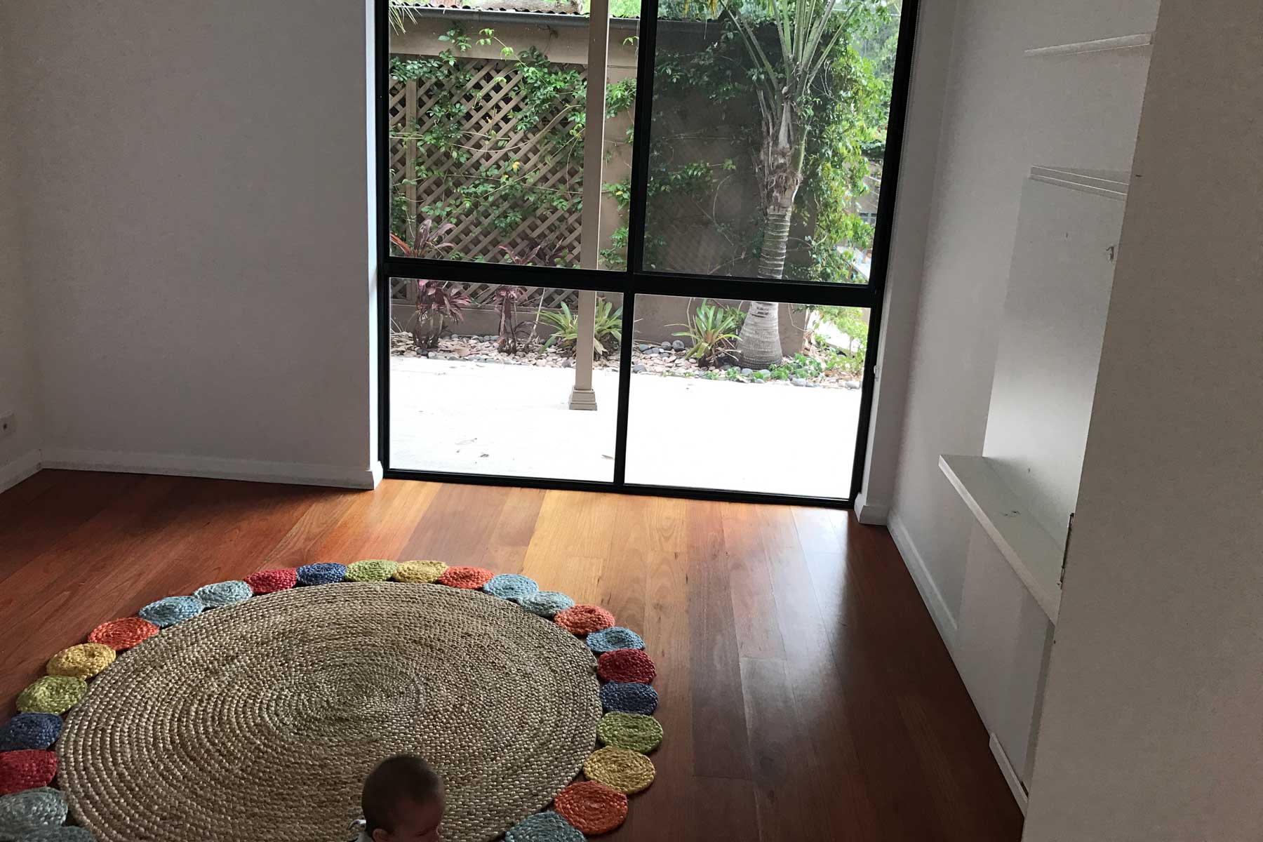 Rebecca's Modern Kid's Playroom - before -window