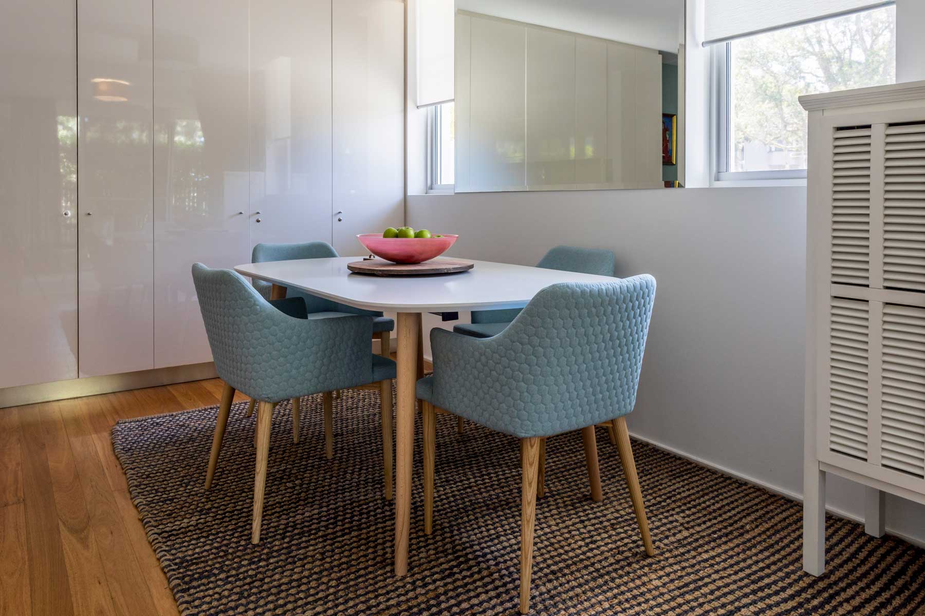 Robyn's vibrant beach apartment - after - dining table 3