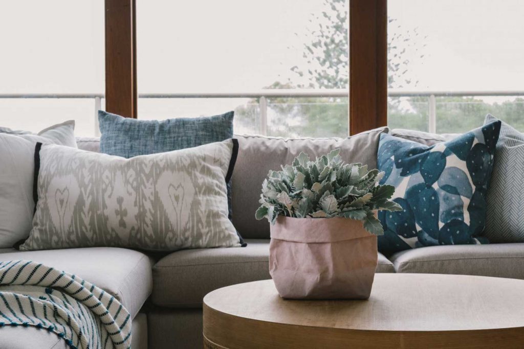 coastal interior design couch