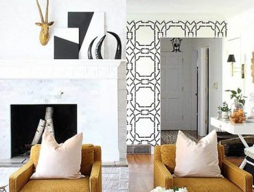 luxe pattern living room