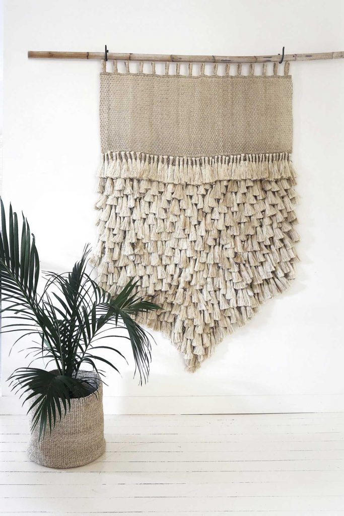 coastal tassel wall hanging