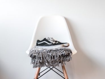 tween age dream shoes on chair