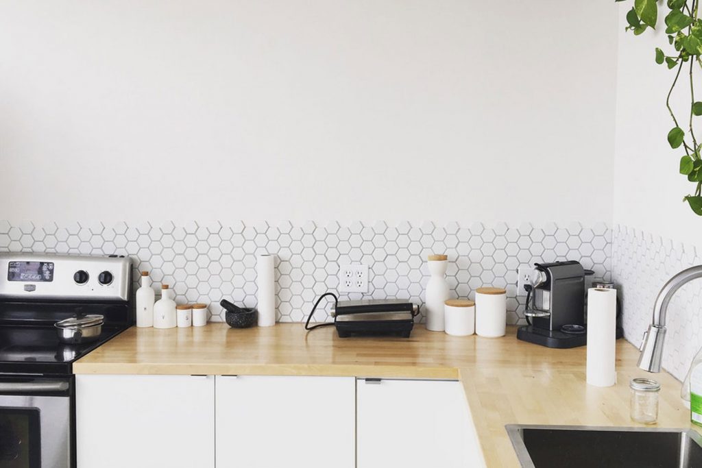 minimalist kitchen space