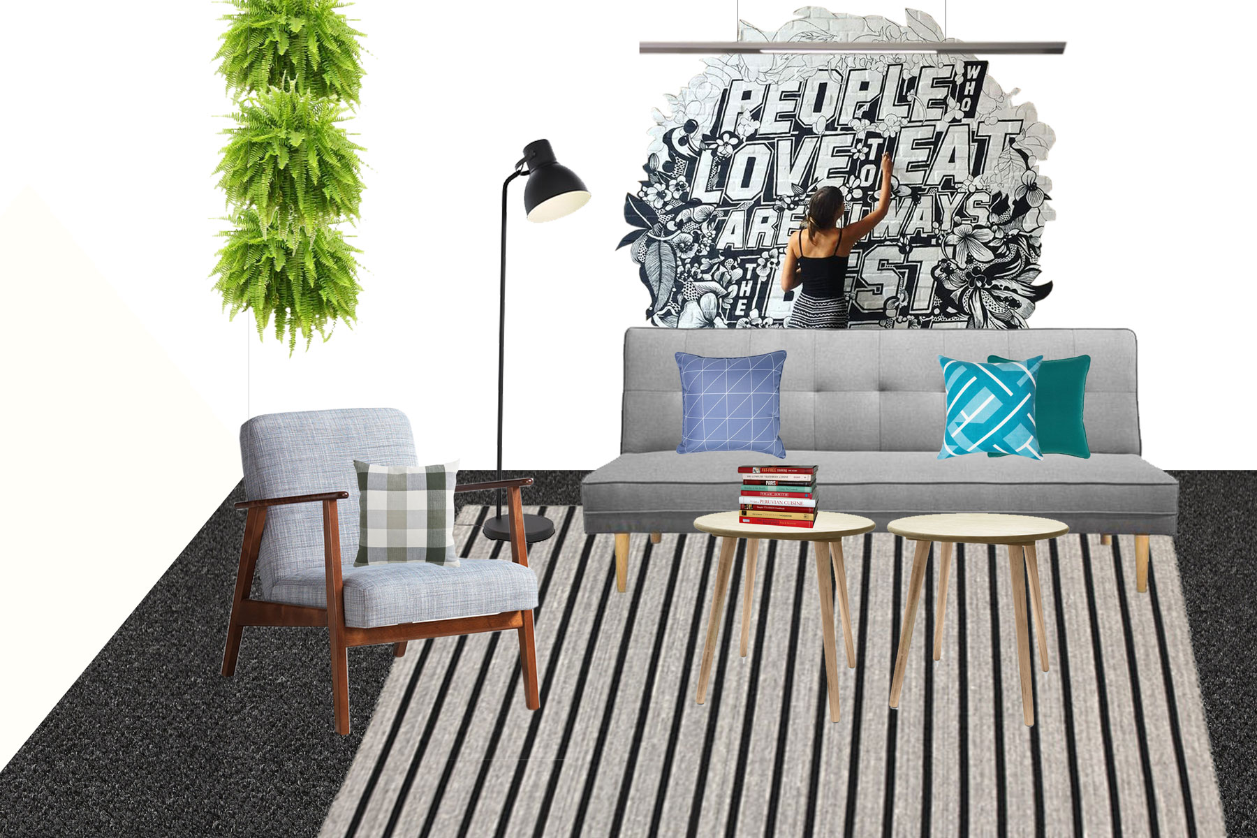 hit 100 office mood board