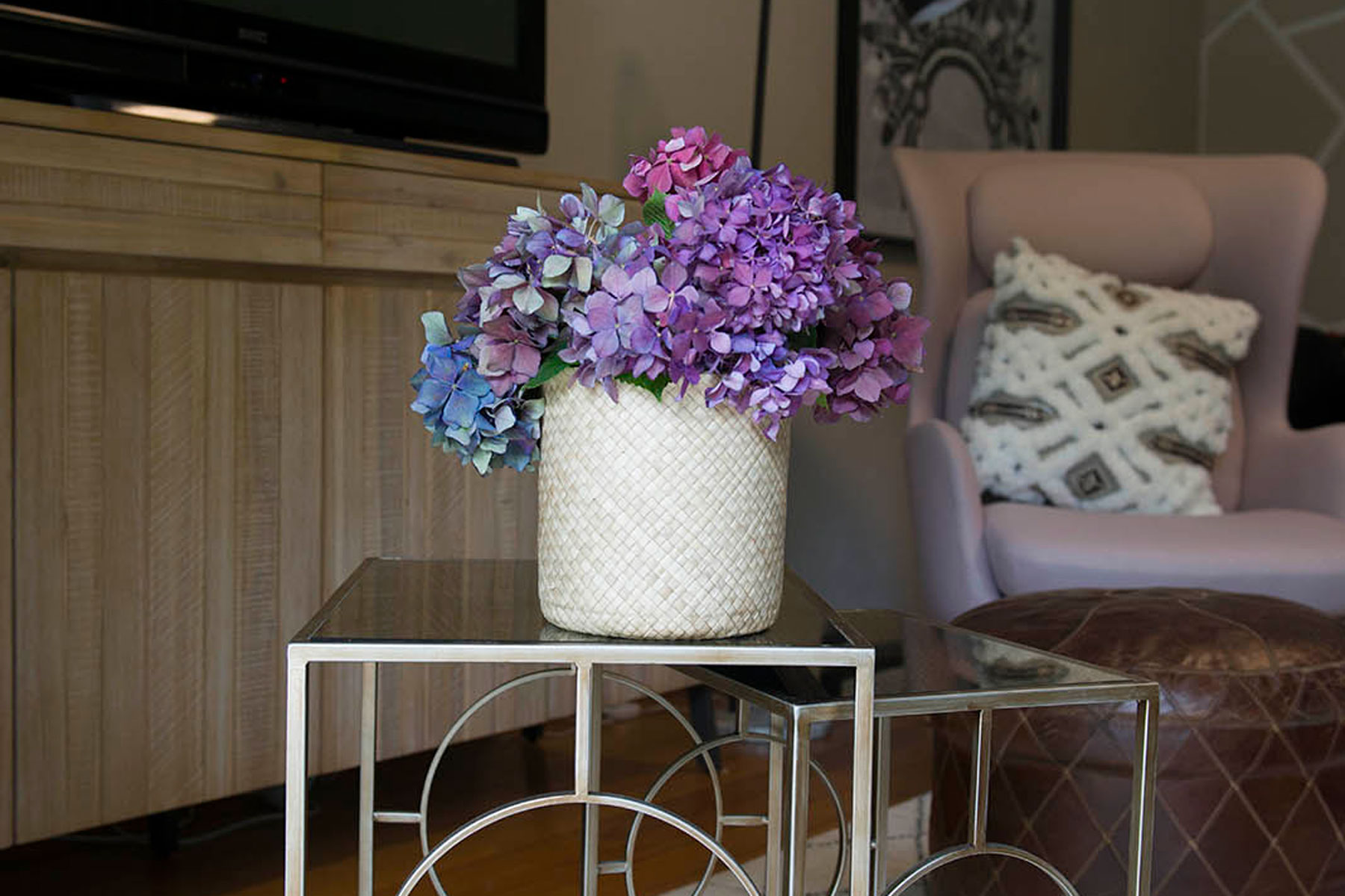 hydrangea coffee table