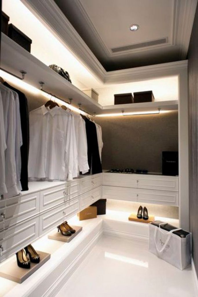 closet design lighting