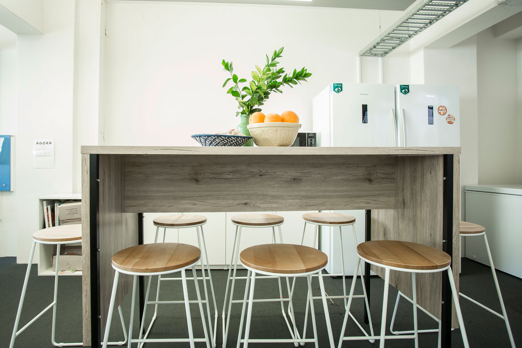 corporate kitchen wooden furniture