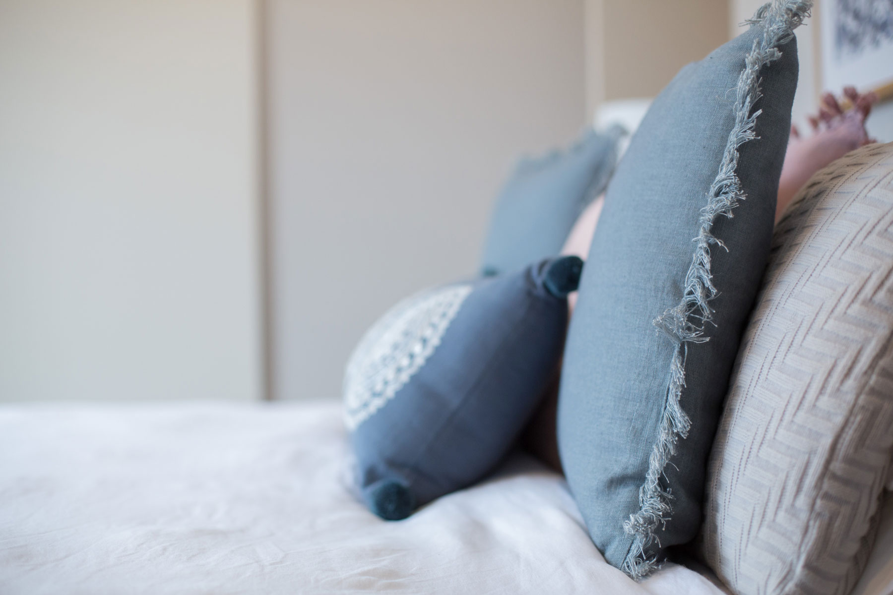 Corinna bed cushions - after