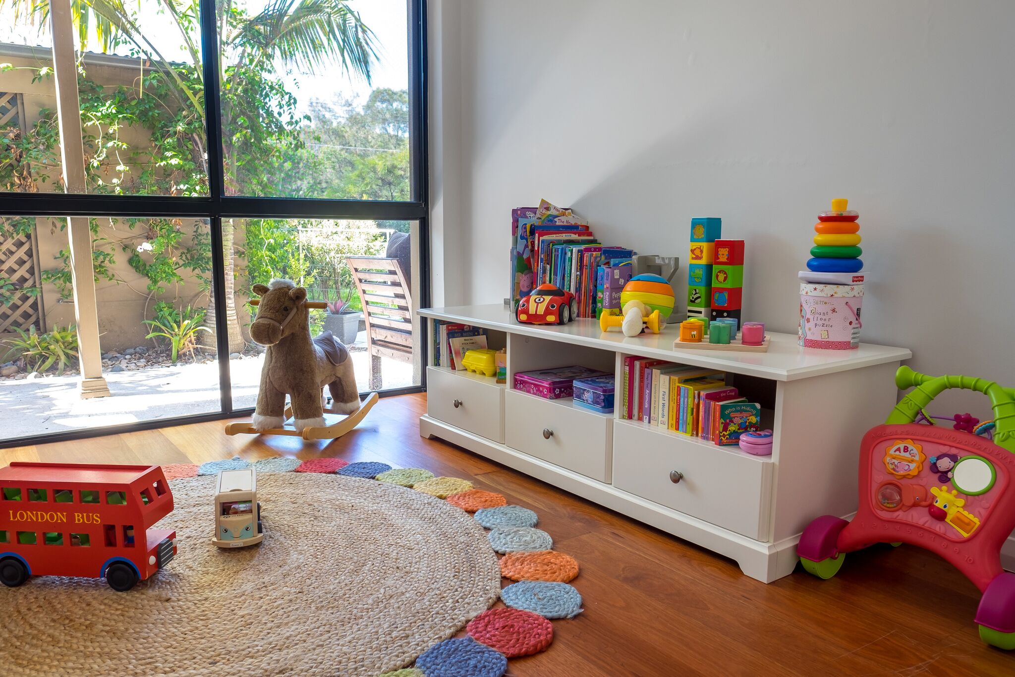 Child Toys All Over Living Room